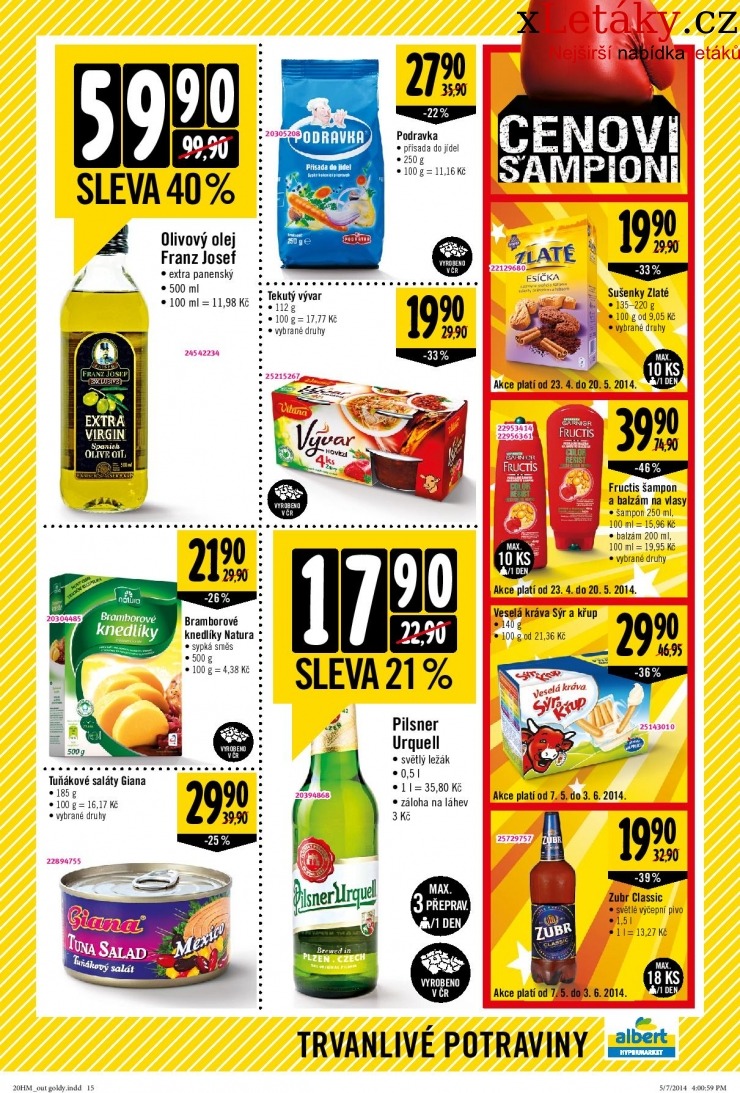 leták Albert Hypermarket leták strana 1 leták Albert Hypermarket leták strana 1