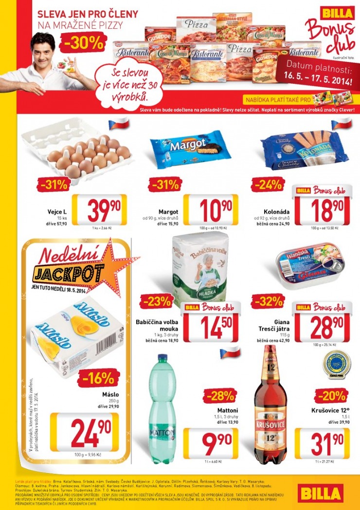 leták Billa malý od 14.5.2014 strana 1 leták Billa malý od 14.5.2014 strana 1