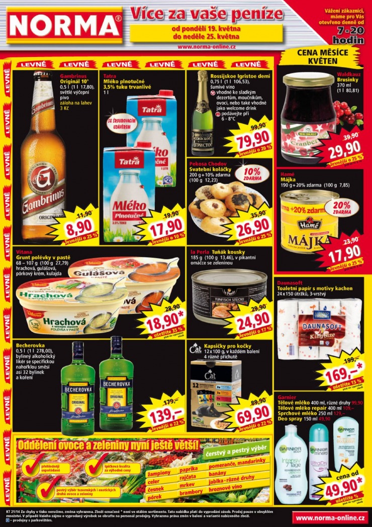 letk Norma Aktuln letk od 19.5.2014 strana 1