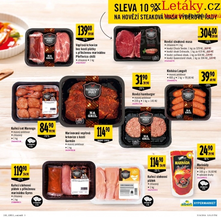 leták Albert Hypermarket - Gril leták strana 1 leták Albert Hypermarket - Gril leták strana 1
