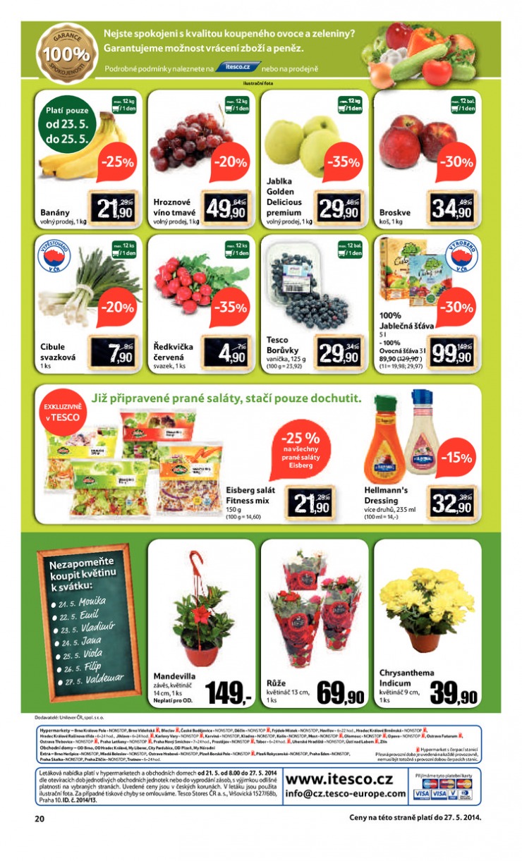 leták Tesco obchody Extra od 21.5.2014 strana 1 leták Tesco obchody Extra od 21.5.2014 strana 1