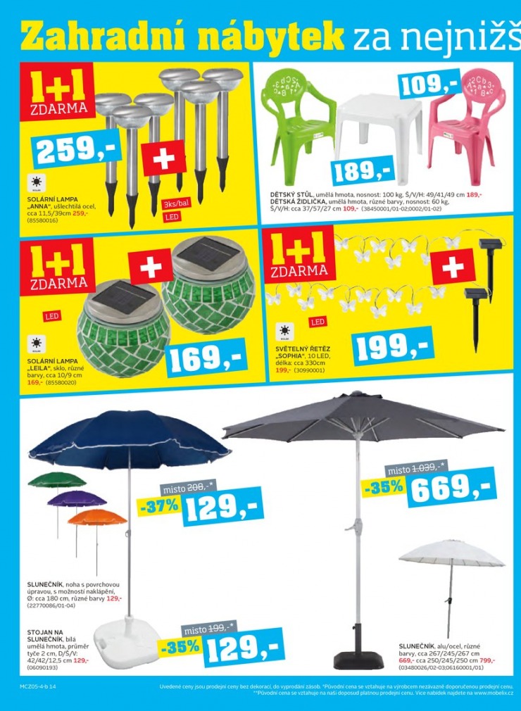 let�k Mobelix Aktu�ln� prospekt od 19.5.2014 strana 1