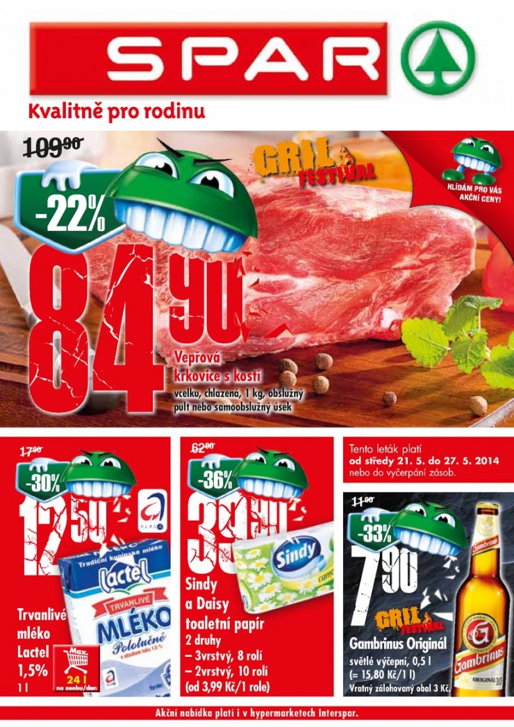 leták Interspar nabídka Spar od 21.5.2014 strana 1 leták Interspar nabídka Spar od 21.5.2014 strana 1