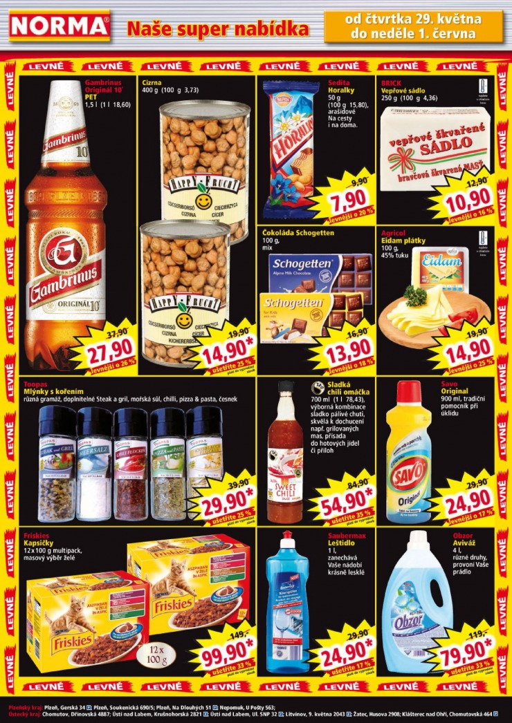 leták Norma Aktuální leták od 26.5.2014 strana 1 leták Norma Aktuální leták od 26.5.2014 strana 1