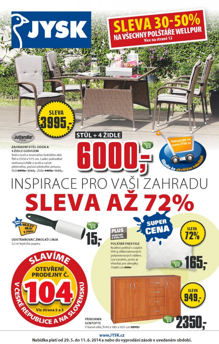letk Jysk Nabdka tdne od 29.5.2014 strana 1