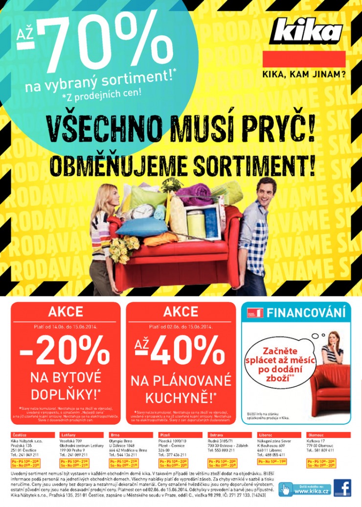 leták Kika Aktuální leták od 2.6.2014 strana 1 leták Kika Aktuální leták od 2.6.2014 strana 1