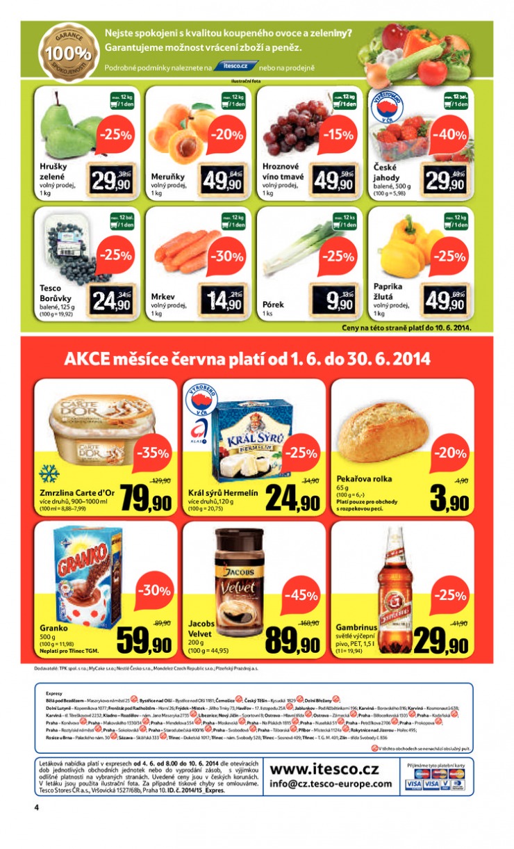 leták Tesco Expres obchody od 4.6.2014 strana 1 leták Tesco Expres obchody od 4.6.2014 strana 1