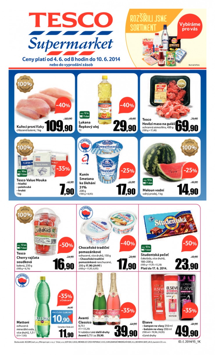 letk Tesco supermarkety od 4.6.2014 strana 1