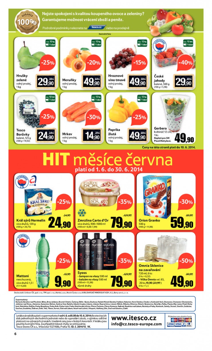 leták Tesco supermarkety od 4.6.2014 strana 1 leták Tesco supermarkety od 4.6.2014 strana 1