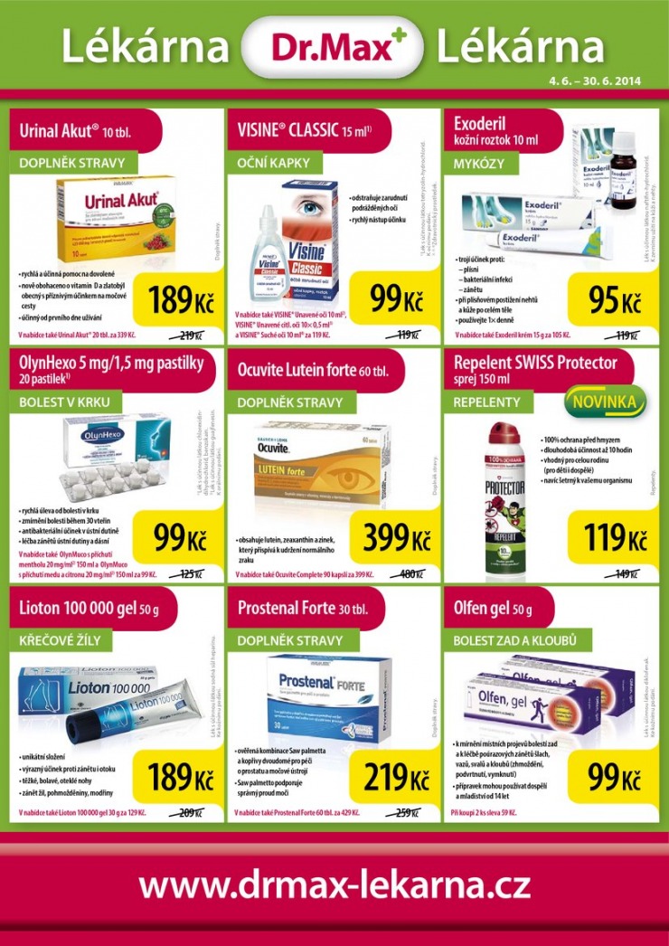 let�k Dr. Max l�k�rna Aktu�ln� let�k od 4.6.2014 strana 1