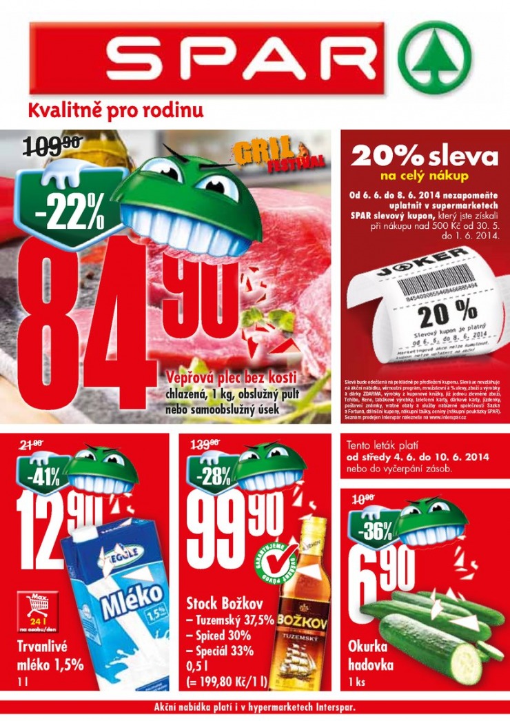 letk Interspar nabdka Spar od 4.6.2014 strana 1