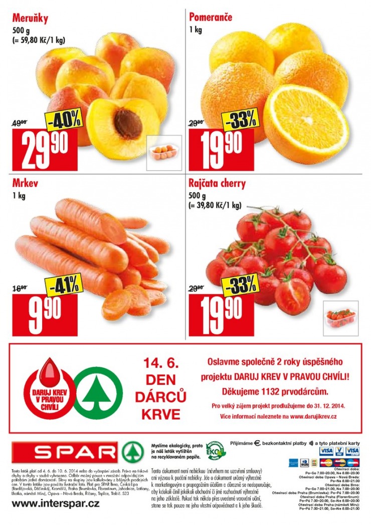 leták Interspar nabídka Spar od 4.6.2014 strana 1 leták Interspar nabídka Spar od 4.6.2014 strana 1