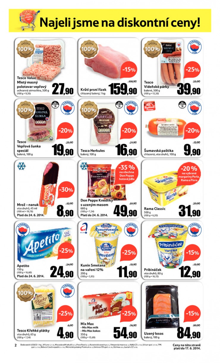 leták Tesco supermarkety od 11.6.2014 strana 1 leták Tesco supermarkety od 11.6.2014 strana 1