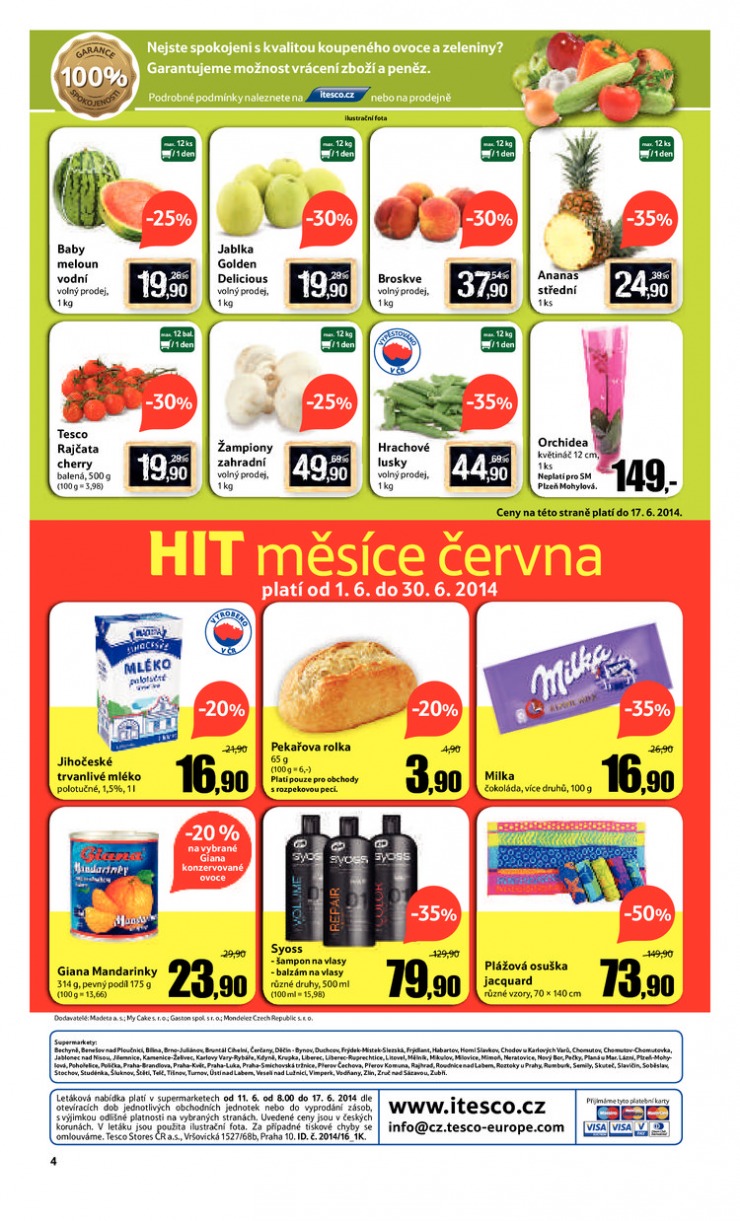 leták Tesco supermarkety od 11.6.2014 strana 1 leták Tesco supermarkety od 11.6.2014 strana 1