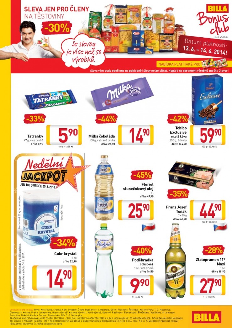 leták Billa malý od 11.6.2014 strana 1 leták Billa malý od 11.6.2014 strana 1