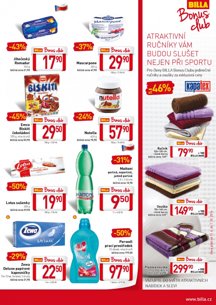 leták Billa velký od 11.6.2014 strana 1 leták Billa velký od 11.6.2014 strana 1