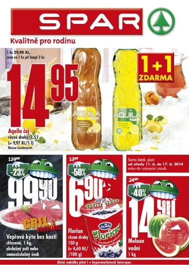 letk Interspar nabdka Spar od 11.6.2014 strana 1