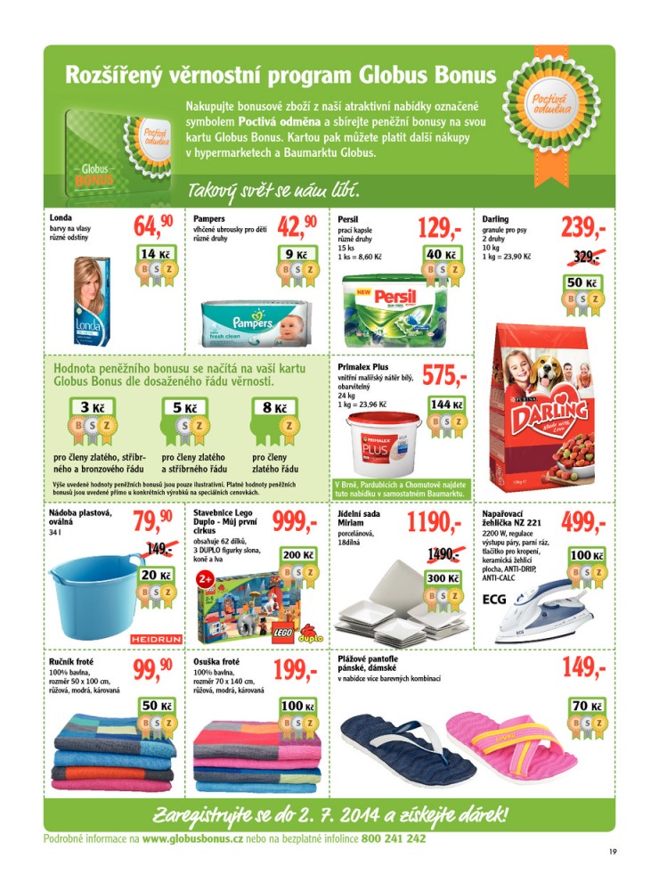 leták Globus Naše noviny od 12.6.2014  strana 1 leták Globus Naše noviny od 12.6.2014 strana 1