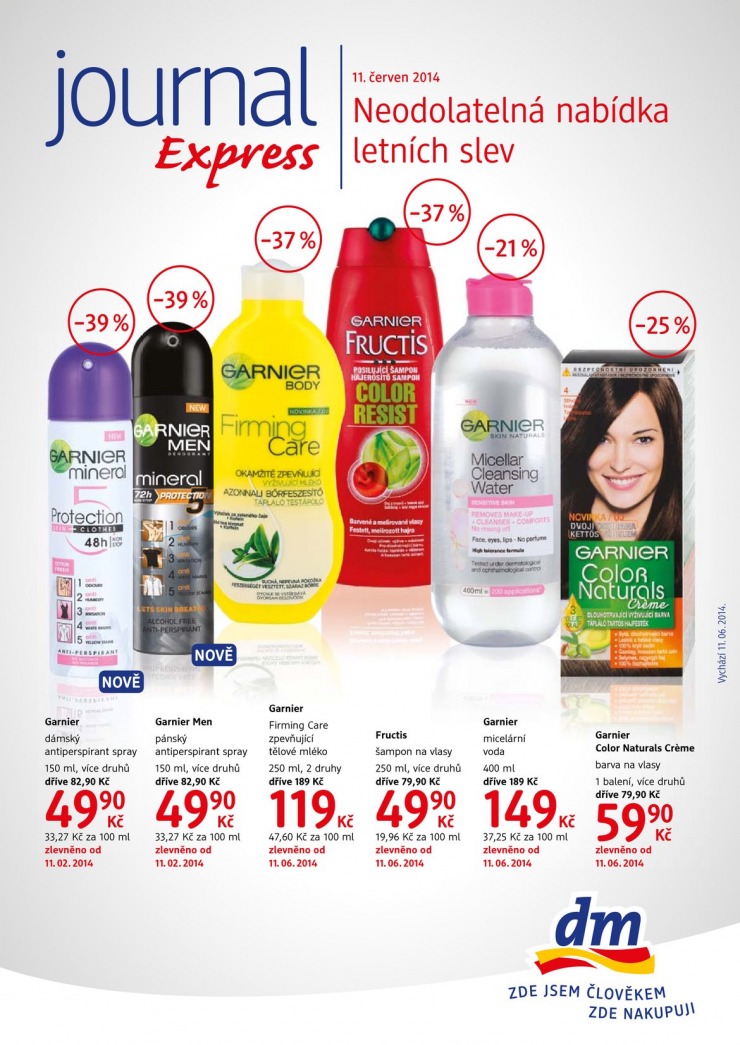 letk DM drogerie Journal Express od 11.6.2014 strana 1
