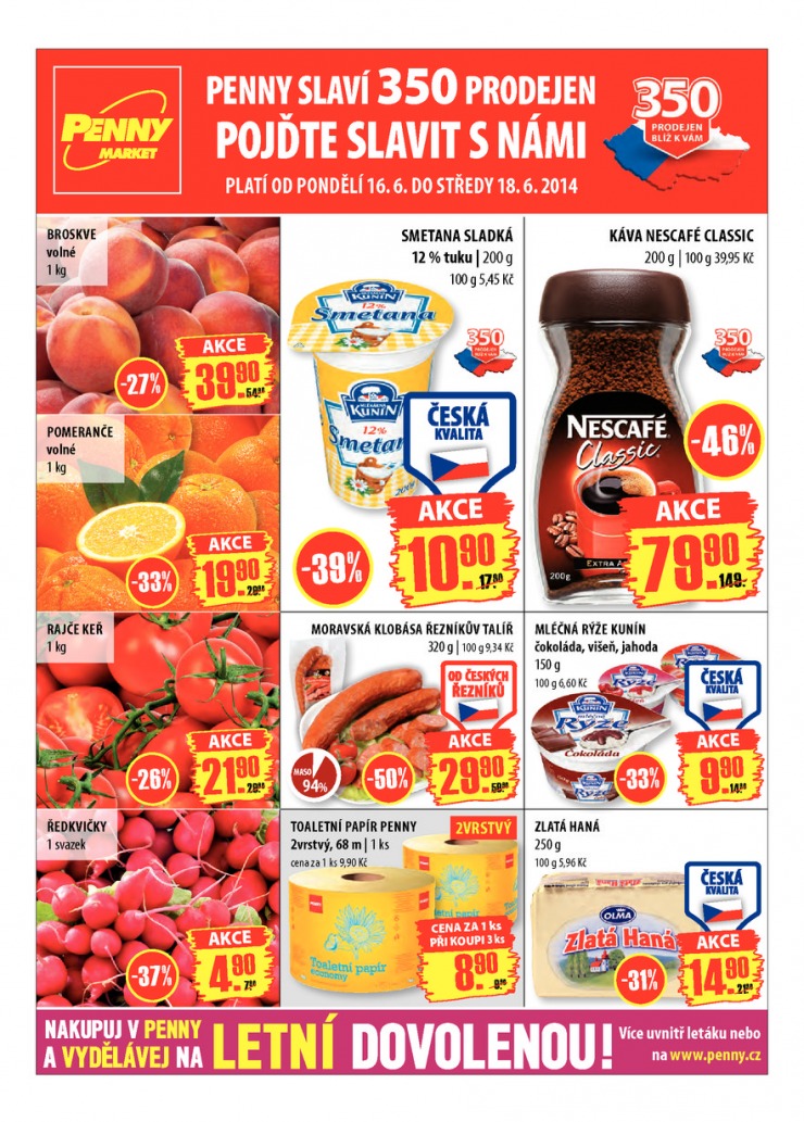 leták Penny Aktuální nabídka od 16.6.2014 strana 1 leták Penny Aktuální nabídka od 16.6.2014 strana 1