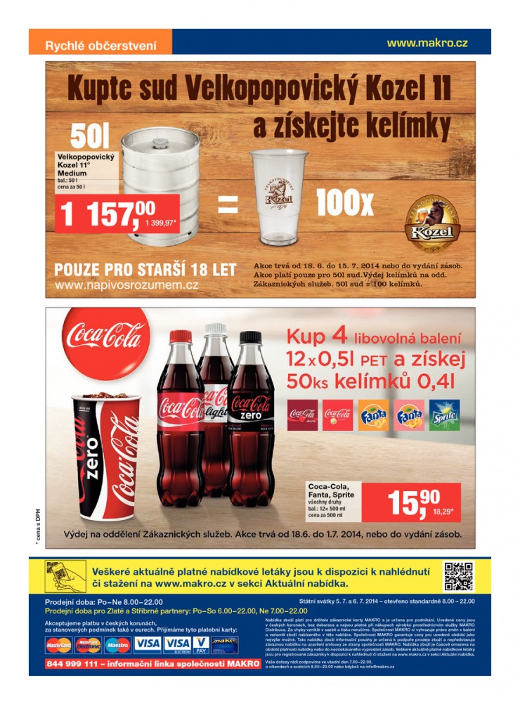 leták Makro Rychlé občerstvení od 18.6.2014 strana 1 leták Makro Rychlé občerstvení od 18.6.2014 strana 1