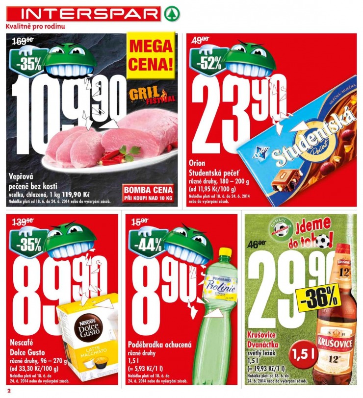 leták Interspar Akční nabídka od 18.6.2014 strana 1 leták Interspar Akční nabídka od 18.6.2014 strana 1