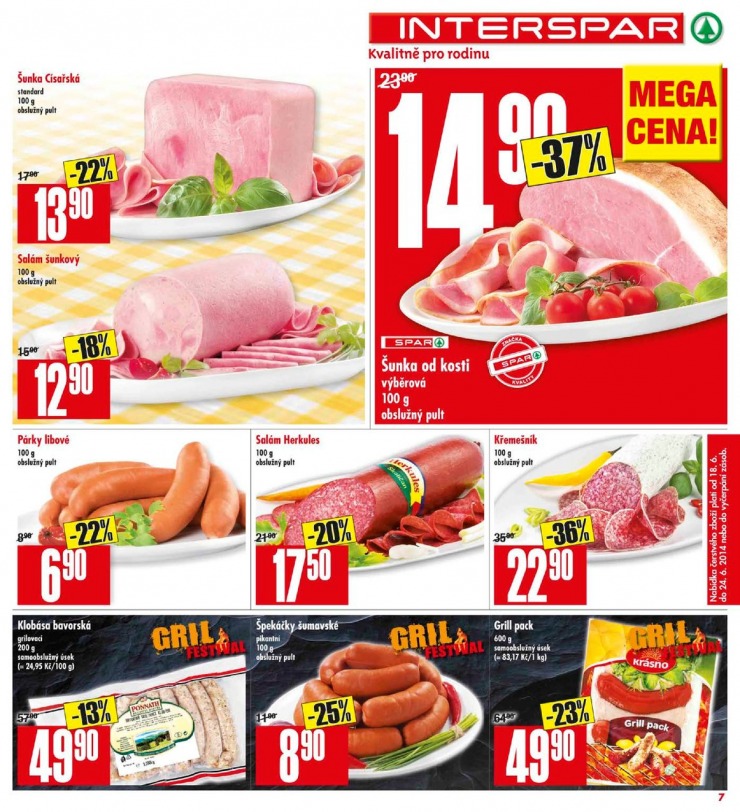 leták Interspar Akční nabídka od 18.6.2014  strana 1 leták Interspar Akční nabídka od 18.6.2014 strana 1