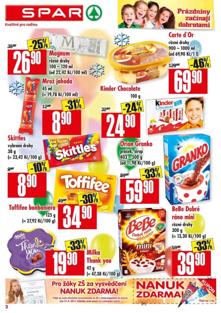 leták Interspar nabídka Spar od 18.6.2014 strana 1 leták Interspar nabídka Spar od 18.6.2014 strana 1
