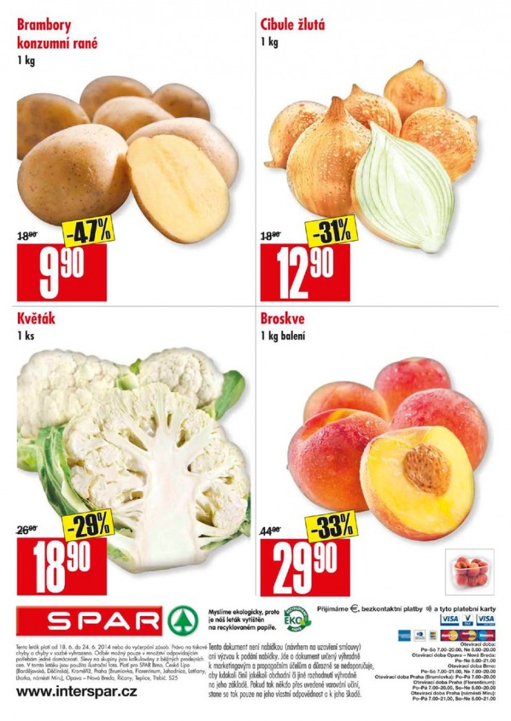 leták Interspar nabídka Spar od 18.6.2014 strana 1 leták Interspar nabídka Spar od 18.6.2014 strana 1