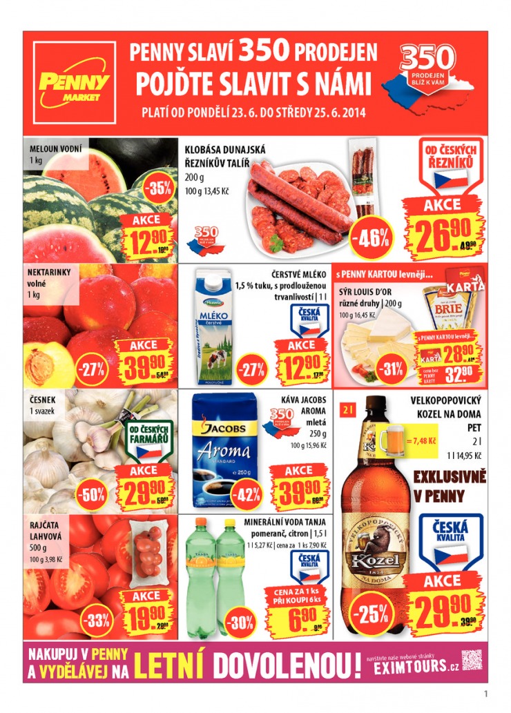 leták Penny Aktuální nabídka od 23.6.2014 strana 1 leták Penny Aktuální nabídka od 23.6.2014 strana 1