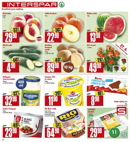 leták Interspar Akční nabídka od 25.6.2014 strana 1 leták Interspar Akční nabídka od 25.6.2014 strana 1
