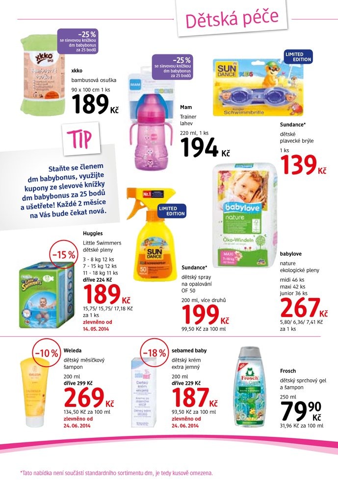 let�k DM drogerie Journal od 25.6.2014 strana 1