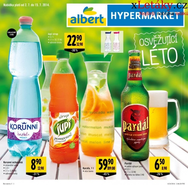 leták Albert Hypermarket nápojový leták strana 1 leták Albert Hypermarket nápojový leták strana 1