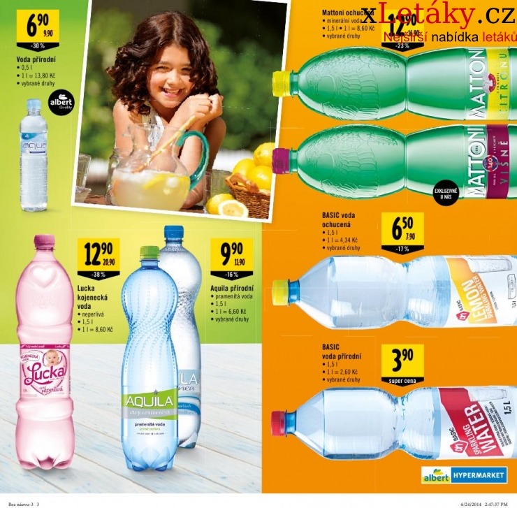 leták Albert Hypermarket nápojový leták strana 1 leták Albert Hypermarket nápojový leták strana 1