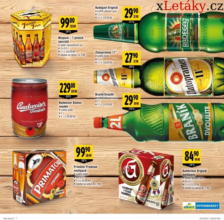 leták Albert Hypermarket nápojový leták strana 1 leták Albert Hypermarket nápojový leták strana 1