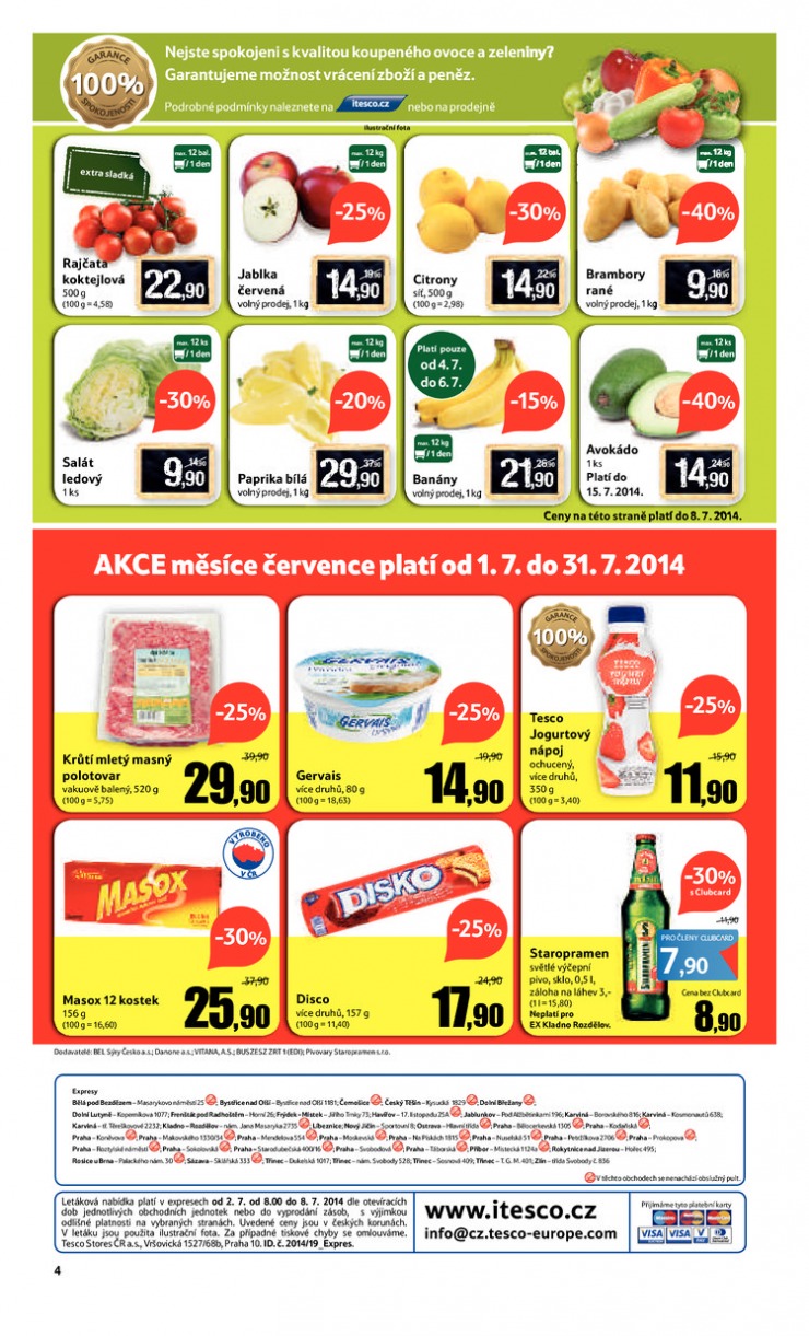 leták Tesco Expres obchody od 2.7.2014 strana 1 leták Tesco Expres obchody od 2.7.2014 strana 1