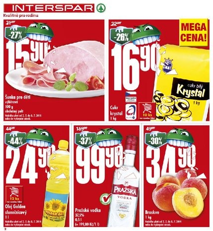 leták Interspar Akční nabídka od 2.7.2014 strana 1 leták Interspar Akční nabídka od 2.7.2014 strana 1
