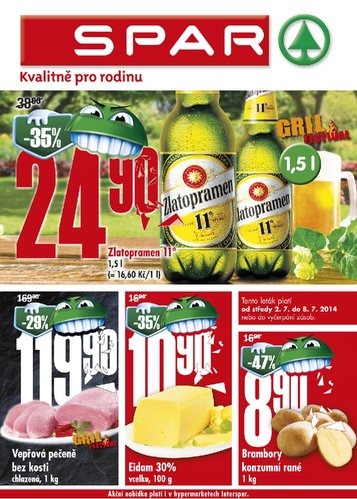 letk Interspar nabdka Spar od 2.7.2014 strana 1