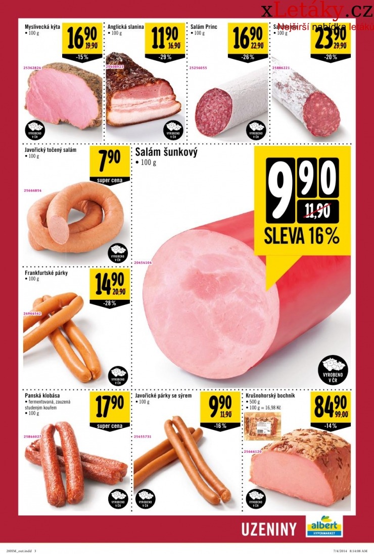 leták Albert Hypermarket leták strana 1 leták Albert Hypermarket leták strana 1