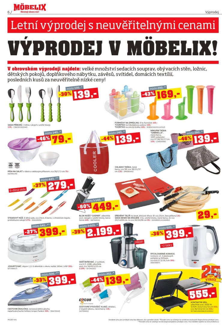 let�k Mobelix Aktu�ln� prospekt od 7.7.2014 strana 1