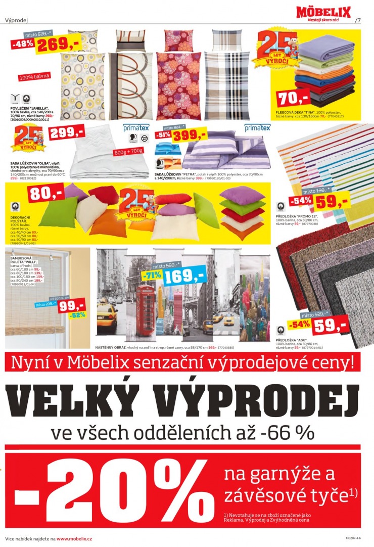 let�k Mobelix Aktu�ln� prospekt od 7.7.2014 strana 1