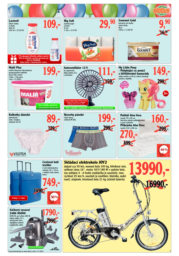 leták Globus Narozeniny od 10.7.2014 strana 1 leták Globus Narozeniny od 10.7.2014 strana 1