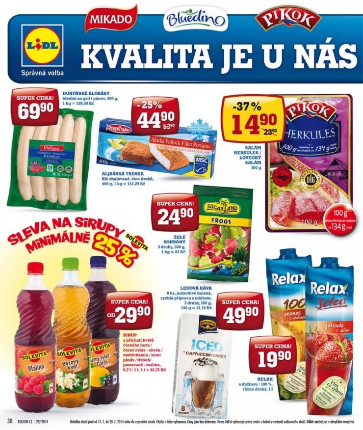 let�k Lidl Ak�n� nab�dka od 14.7.2014 strana 1