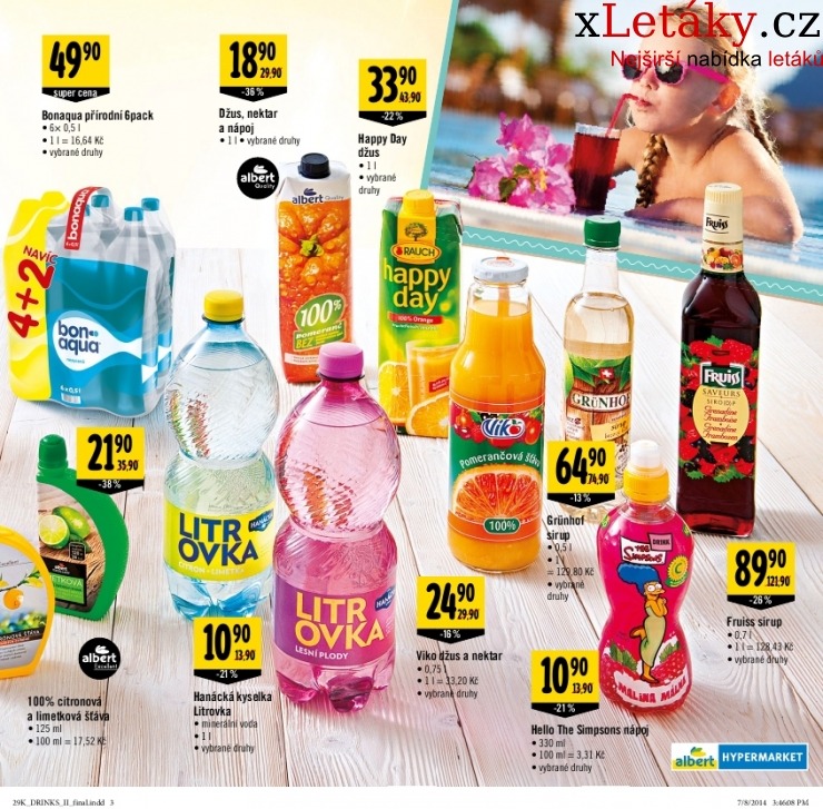 leták Albert Hypermarket - nápoje akční leták strana 1 leták Albert Hypermarket - nápoje akční leták strana 1