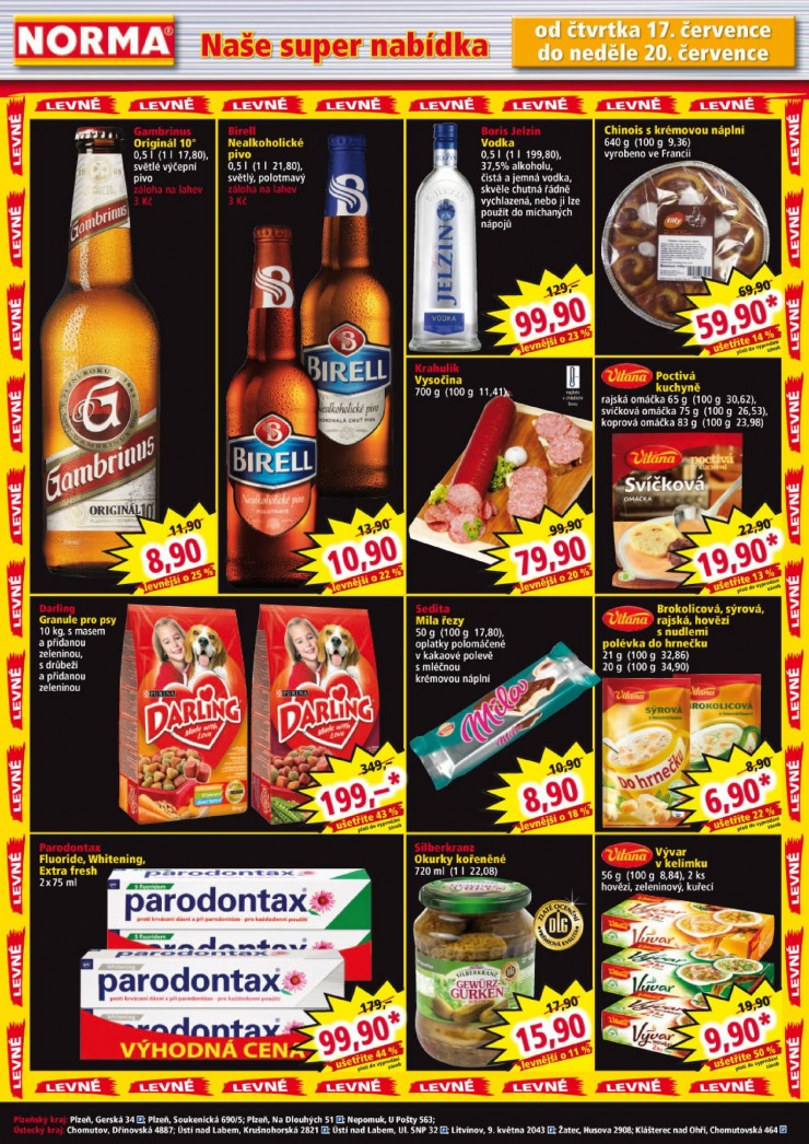 let�k Norma Aktu�ln� let�k od 14.7.2014 strana 1