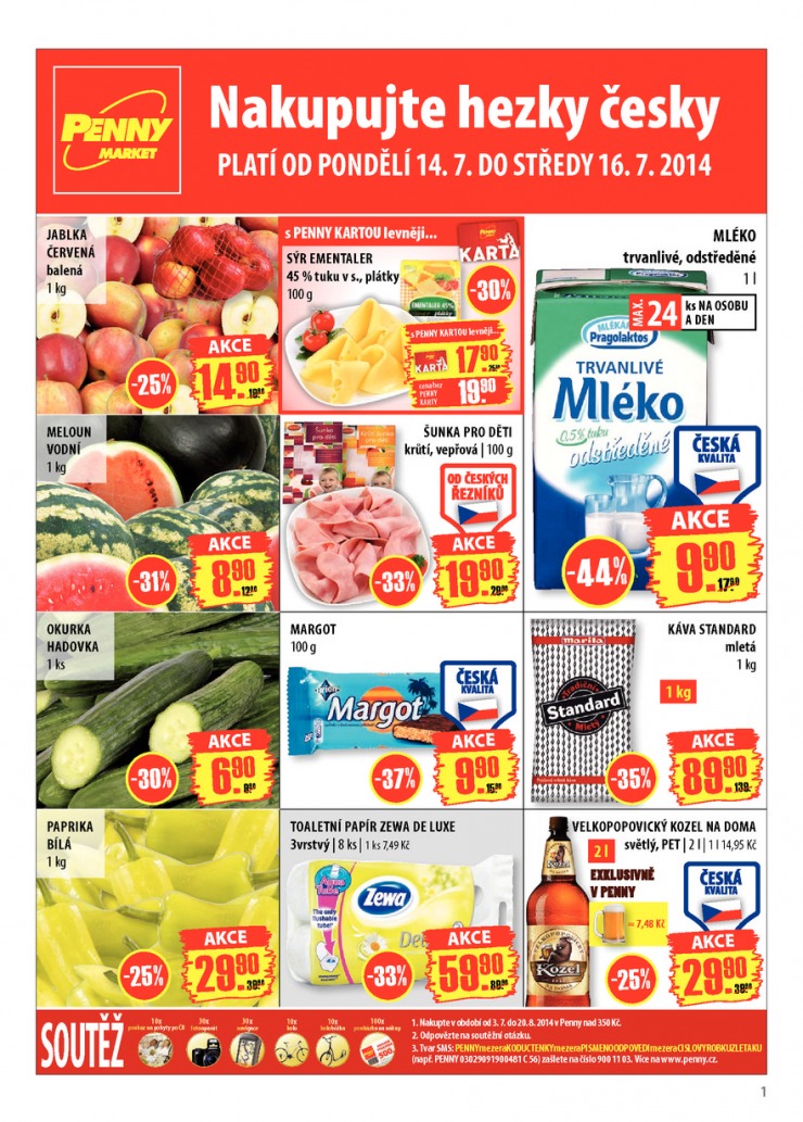 leták Penny Aktuální nabídka od 14.7.2014 strana 1 leták Penny Aktuální nabídka od 14.7.2014 strana 1