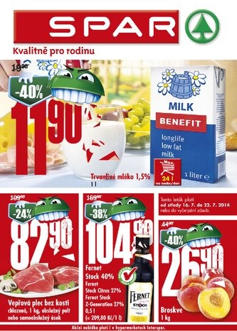 letk Interspar nabdka Spar od 16.7.2014 strana 1