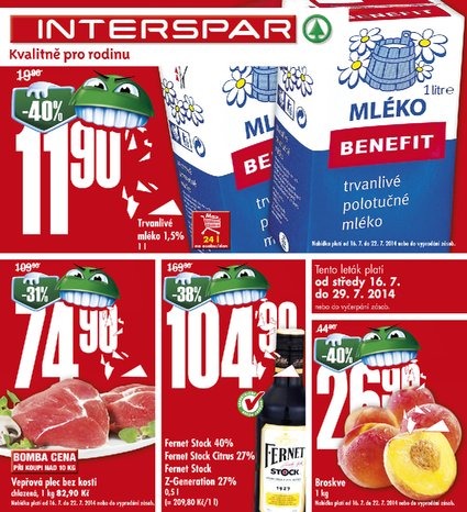 leták Interspar Akční nabídka od 16.7.2014 strana 1 leták Interspar Akční nabídka od 16.7.2014 strana 1
