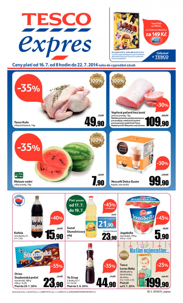 letk Tesco Expres obchody od 16.7.2014 strana 1