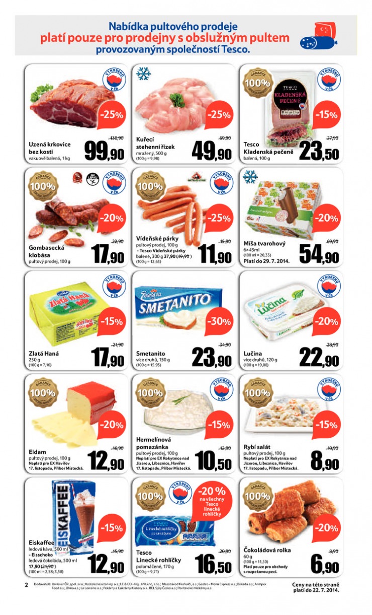 leták Tesco Expres obchody od 16.7.2014 strana 1 leták Tesco Expres obchody od 16.7.2014 strana 1